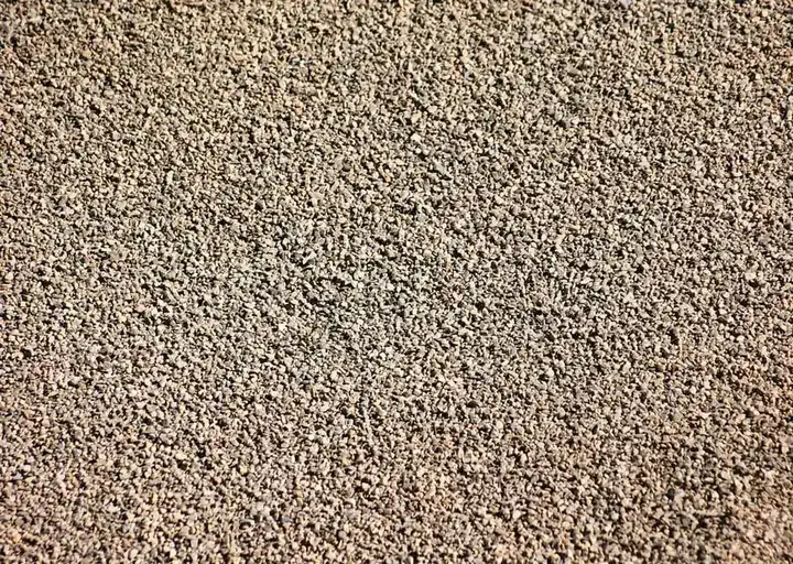 Close-up texture of gravel ready for screening